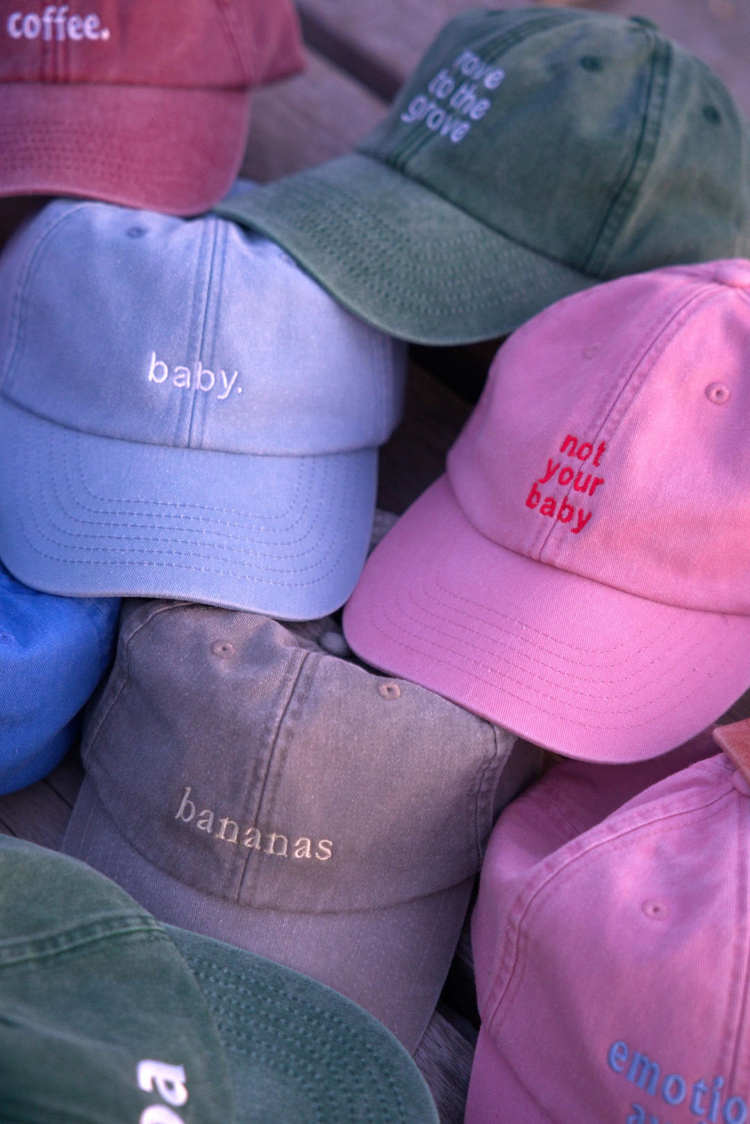 Personalized Cap With Custom Text   Embroidered Vintage Cap   Unisex Baseball Cap   Gift For Men And Women   Festival   Fast Shipping